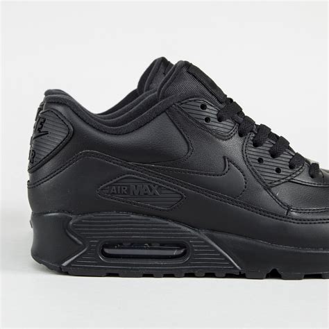 nike air max 90 leather zwart